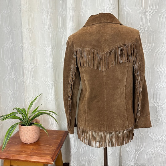 Vintage Winlit Suede Fringe Jacket - Picture 4 of 5